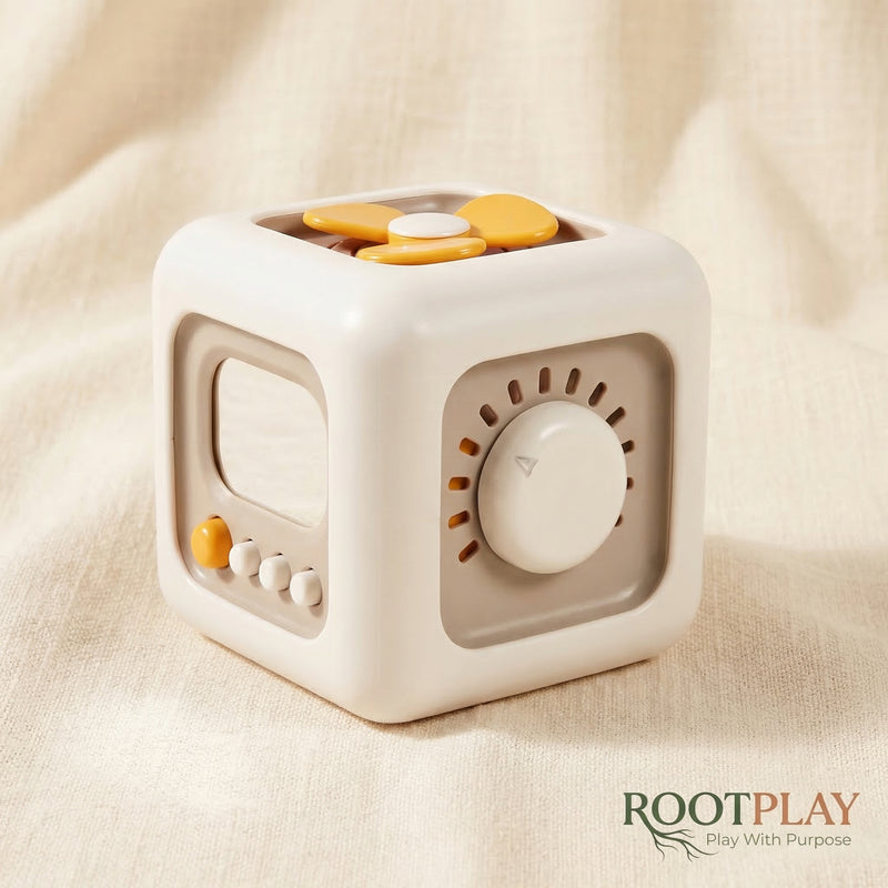 The Sensory Starter activity cube