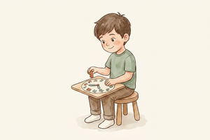 Watercolor illustration teaser for Number Recognition Activities guide