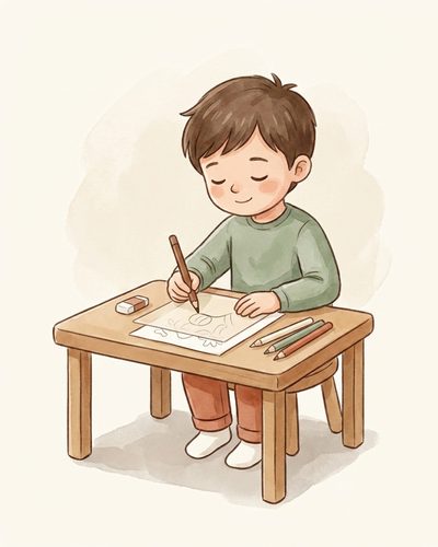 Watercolor illustration placeholder for myth 3: muscle memory comes only from repetition