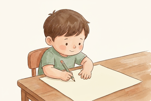 Watercolor illustration teaser for Pencil Control Activity Sheets guide