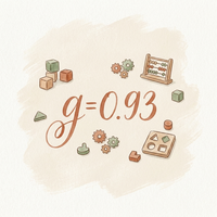 Watercolor illustration representing the strong effect size of guided play on early math